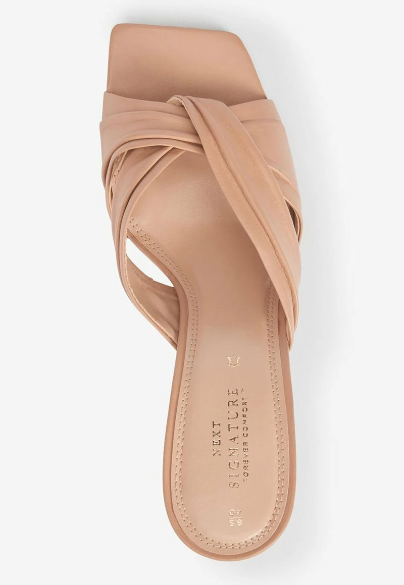 Next Damen Pantolette Hoch - Camel – Bild 2