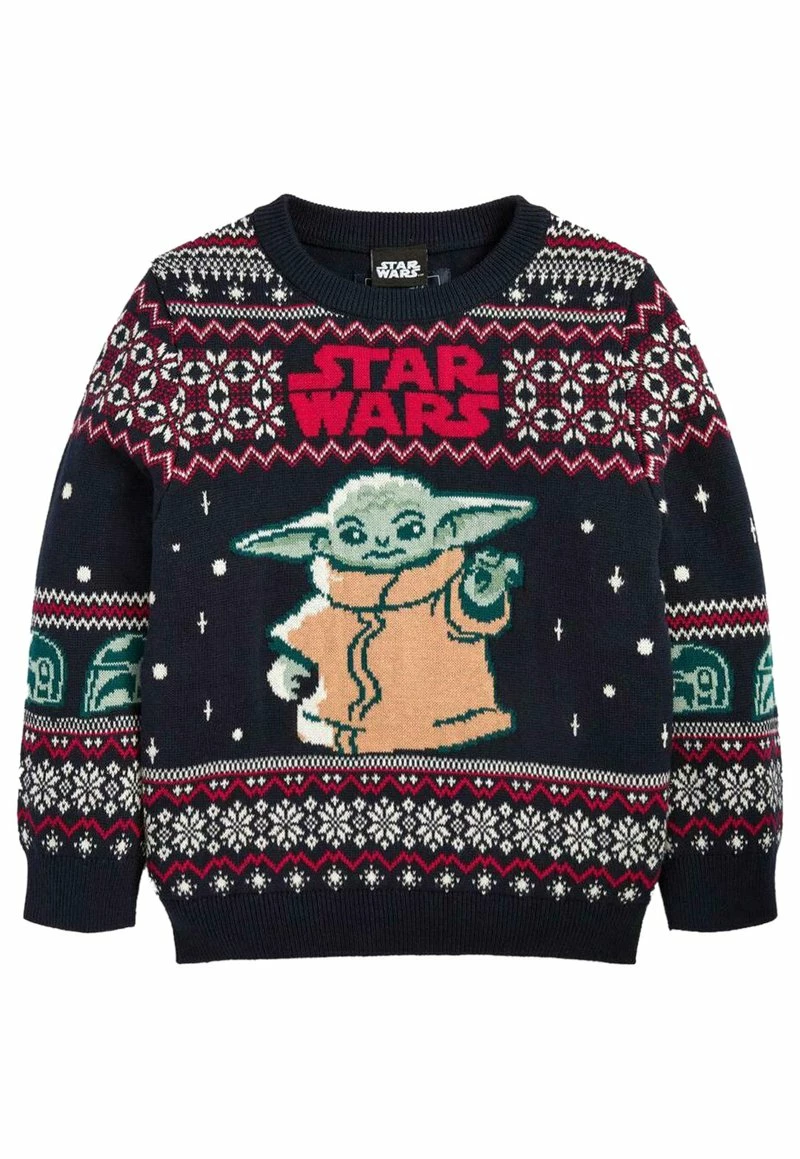 Next Kinder CHRISTMAS STAR WARS - Strickpullover - Dark Blue
