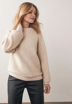 Next SEQUIN - Strickpullover - Off White | Damen