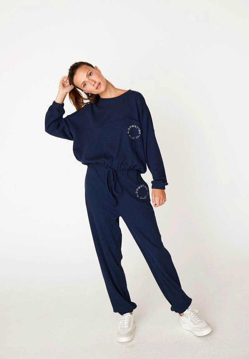 Next Damen BLEND WAFFLE - Nachtwäsche Set - Dark Blue