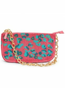 Next BEADED SMALL - Clutch - Pink/ Blue | Damen
