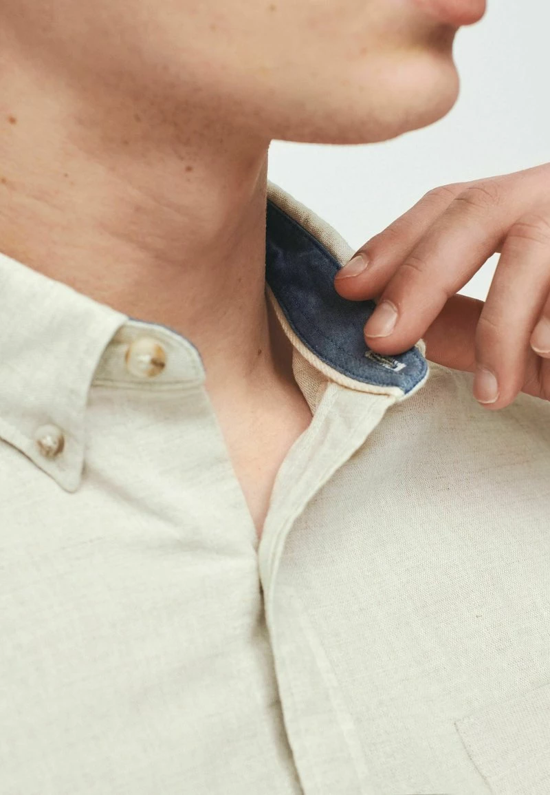 Next Herren SHORT SLEEVE - Hemd - Neutral Cream – Bild 3