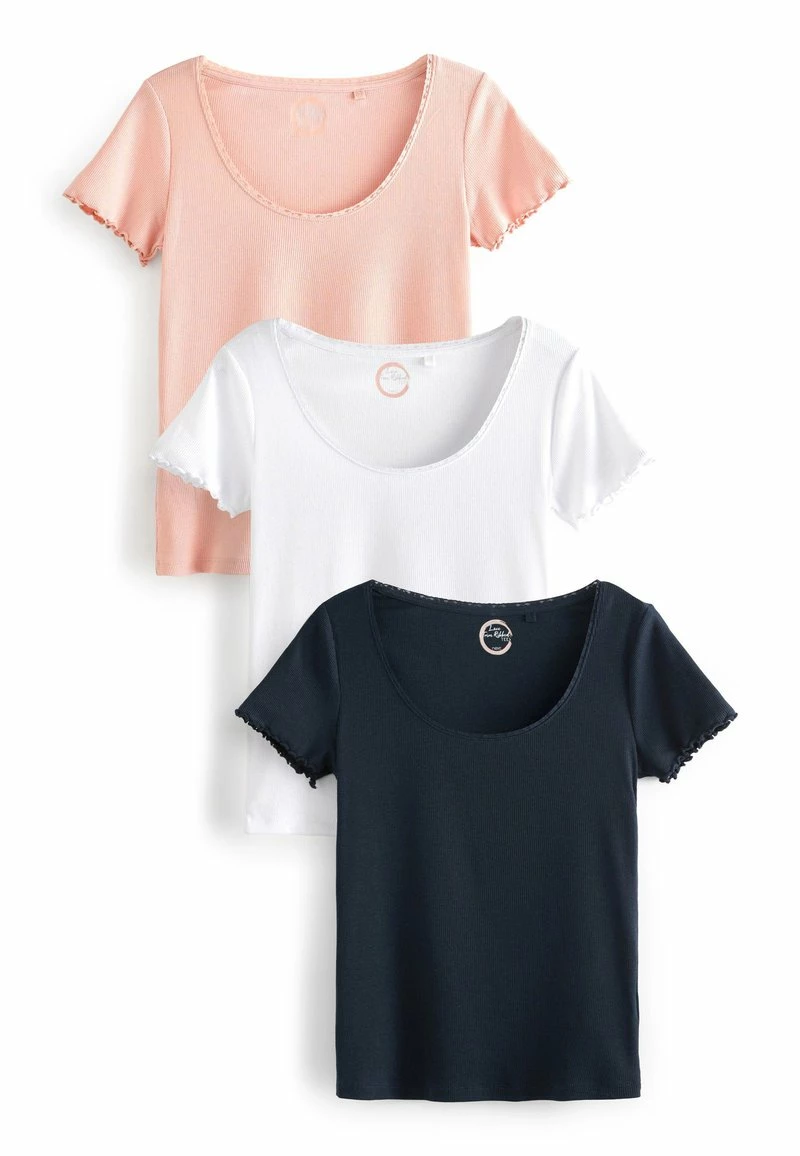 Next Damen 3 PACK - T-Shirt Basic - White/pink/black – Bild 5