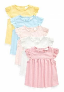 Next BABY 5 PACK - T-Shirt Basic - Pink | Kinder