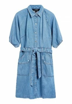 Next Damen Jeanskleid - Mid Blue