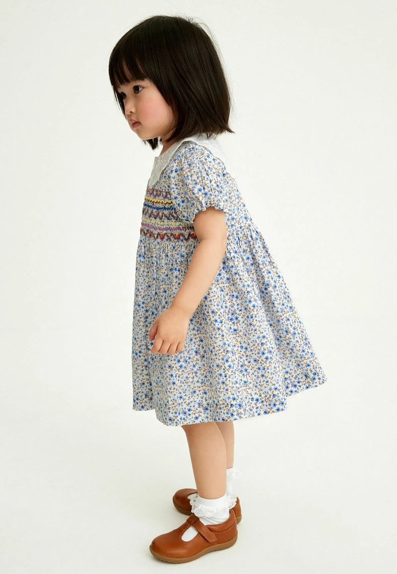 Next Kinder SHIRRED - Freizeitkleid - Blue