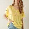 Next Damen V-NECK - T-Shirt Print - Yellow
