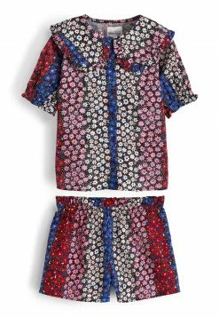 Next Kinder THROUGH WITH OVERSIZED COLLAR SET - Nachtwäsche Set - Red Blue White