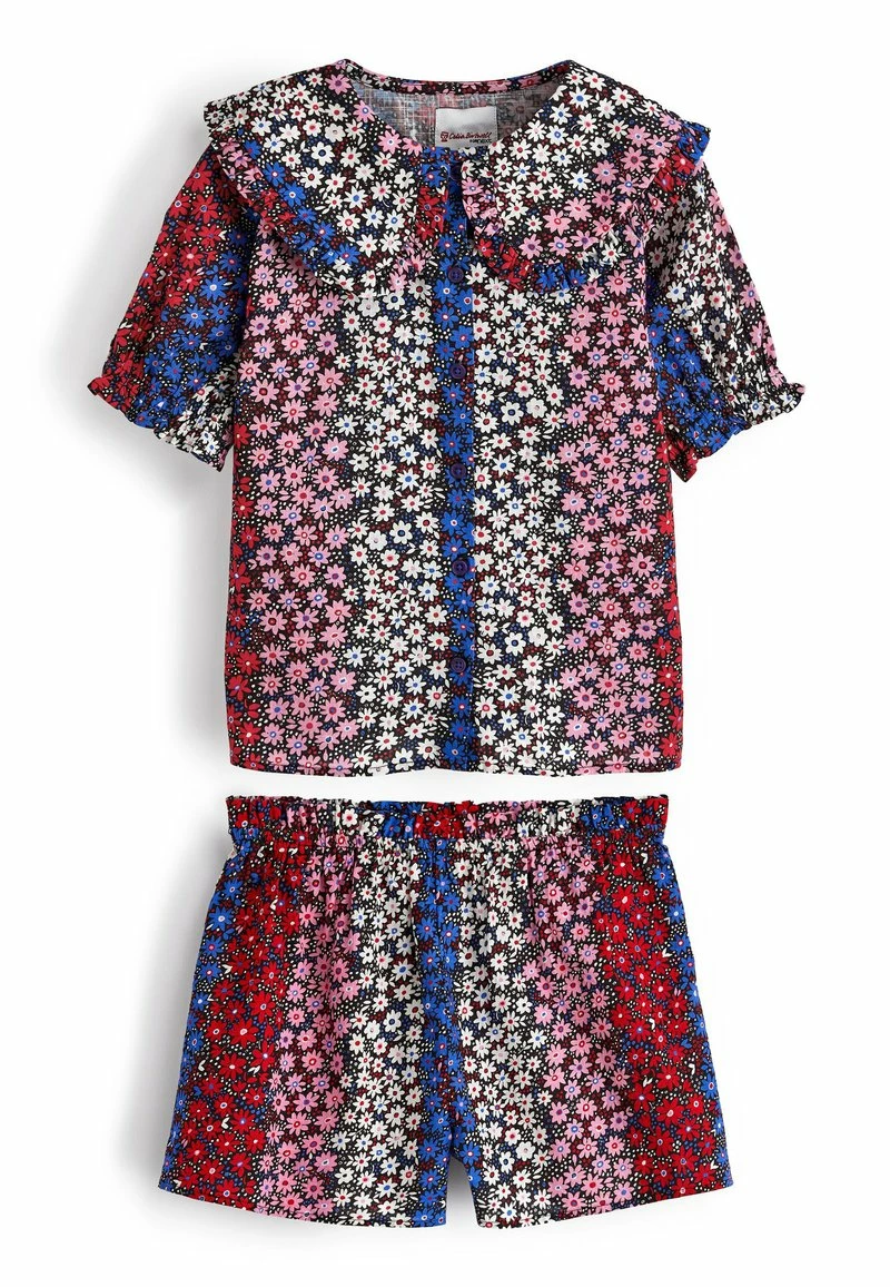 Next Kinder THROUGH WITH OVERSIZED COLLAR SET - Nachtwäsche Set - Red Blue White