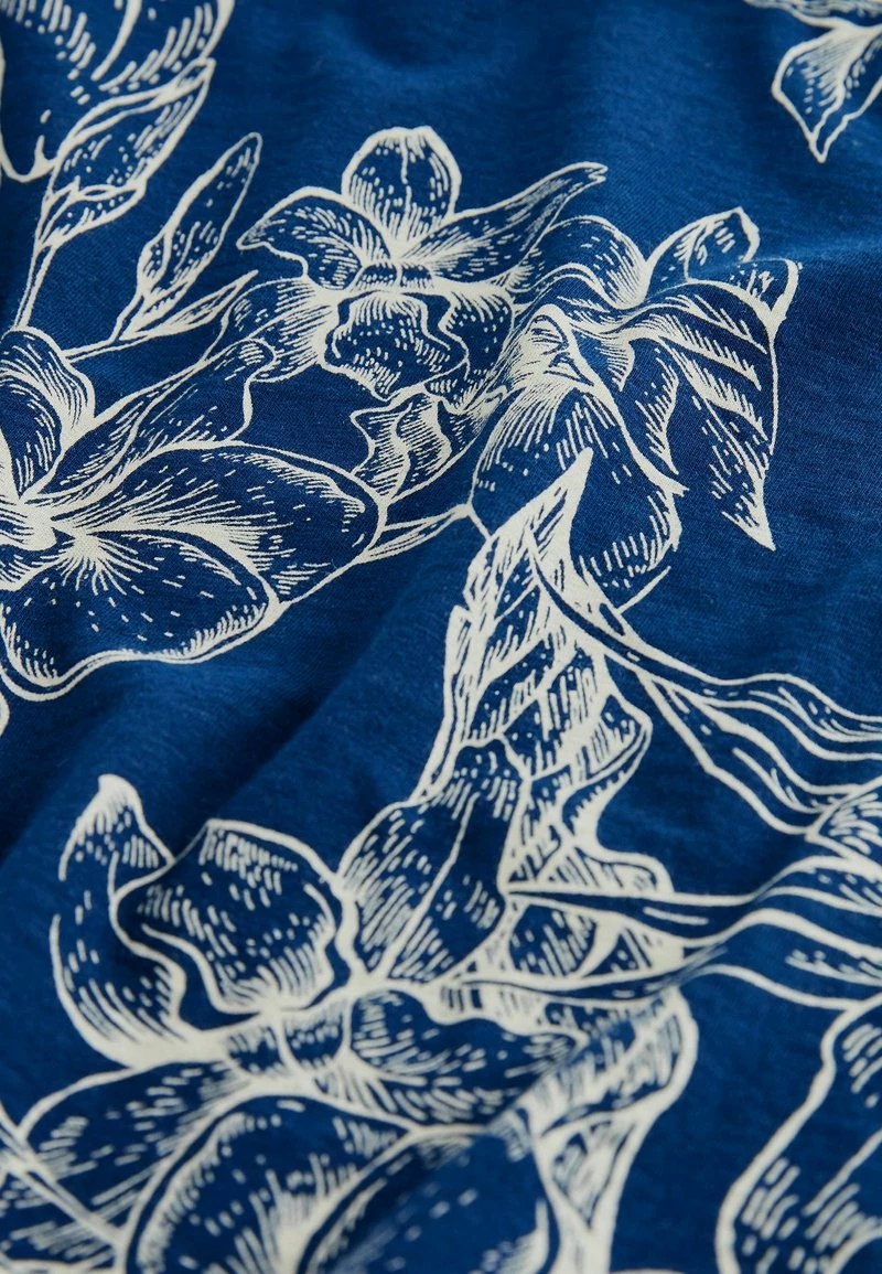 Next Kinder SHORT SLEEVE - T-Shirt Print - Navy Blue Hibiscus – Bild 3