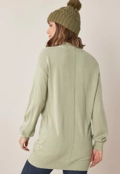 Next Damen LONG COSY - Strickpullover - Green