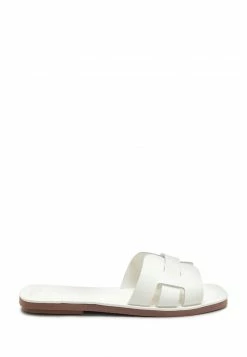 Next Damen FOREVER COMFORT - Pantolette Flach - White