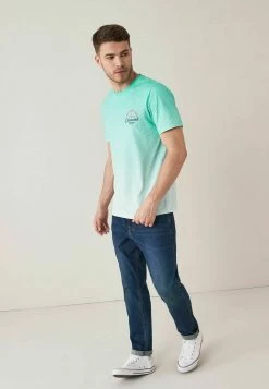 Next Herren T-Shirt Print - Mint Green