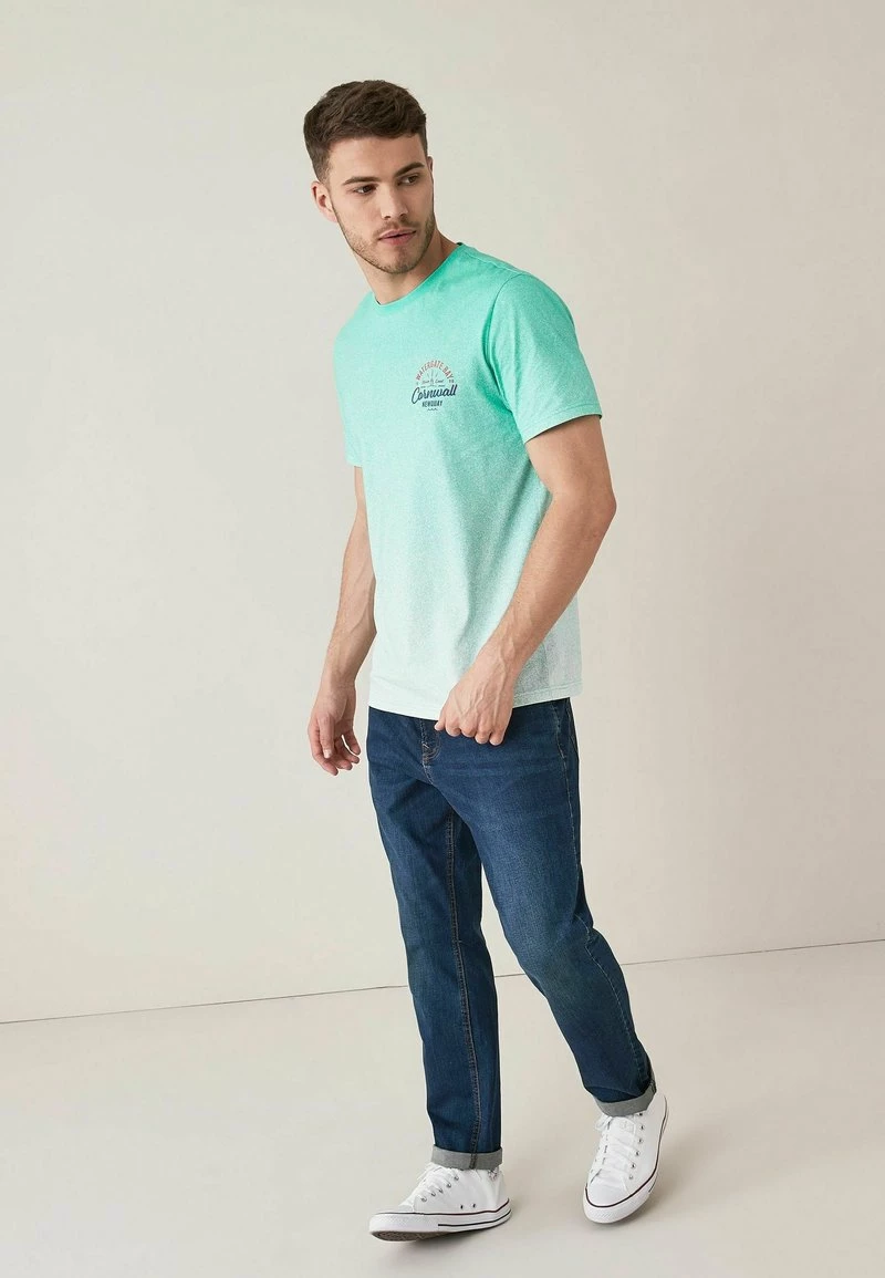 Next Herren T-Shirt Print - Mint Green