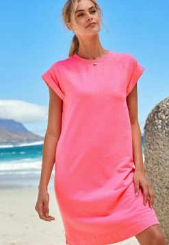 Next Damen Jerseykleid - Pink