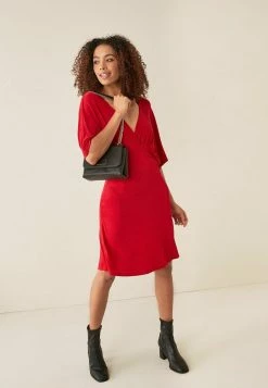 Next Damen VOLUME SLEEVE - Freizeitkleid - Red