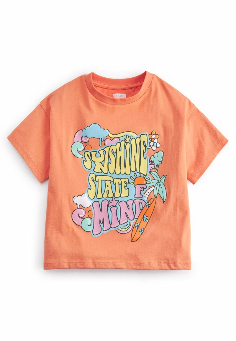 Next Kinder SUNSHINE STATE OF MIND SLOGAN - T-Shirt Print - Apricot Orange – Bild 2