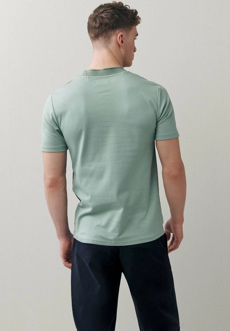 Next Herren T-Shirt Print - Green Navy Blue Vertical – Bild 2