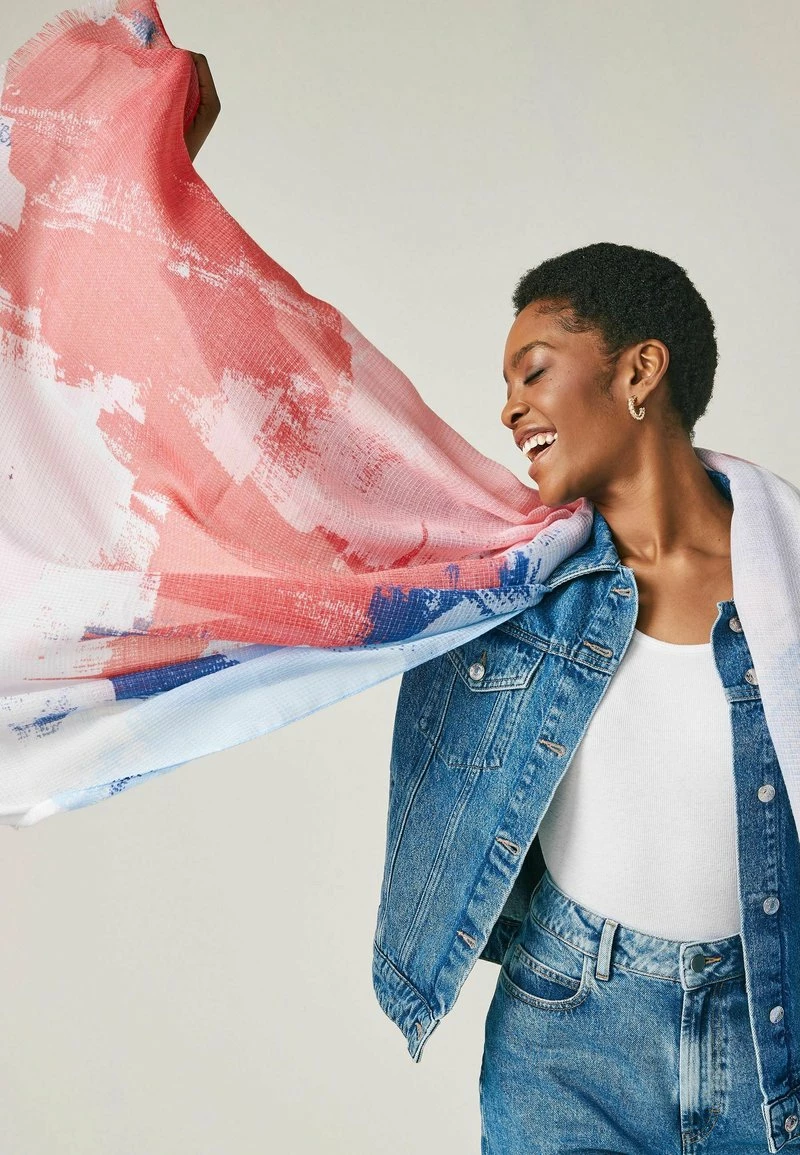 Next Damen Schal - Red Blue White – Bild 2