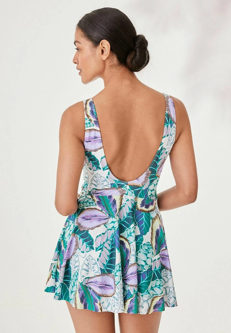 Next Damen Badeanzug - Purple Tropical Print – Bild 2