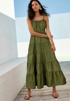 Next Maxikleid - Khaki Green | Damen