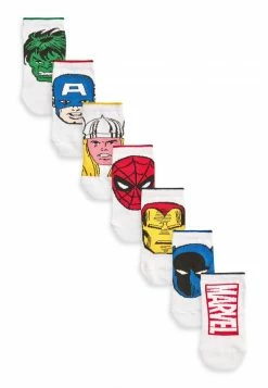 Next 7 PACK RICH TRAINER - Socken - White Marvel Avengers | Kinder