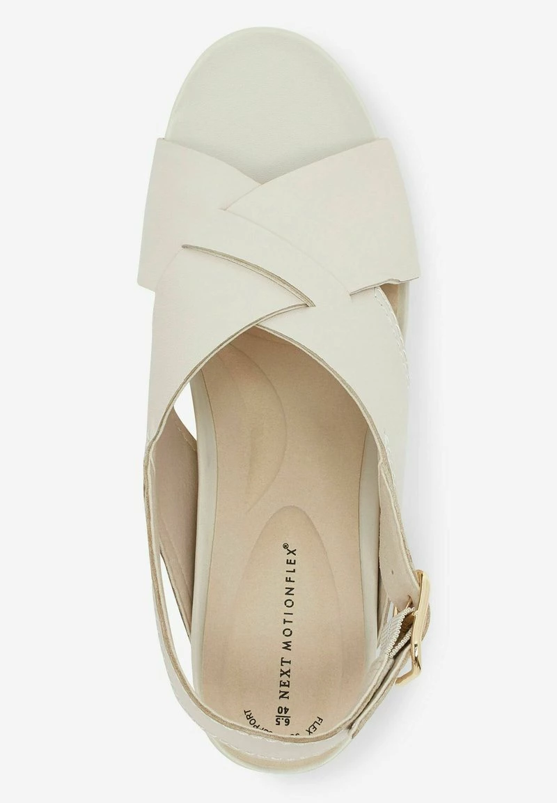 Next Damen FOREVER COMFORT MOTION FLEX CROSSOVER - Keilsandalette - Bone White – Bild 3