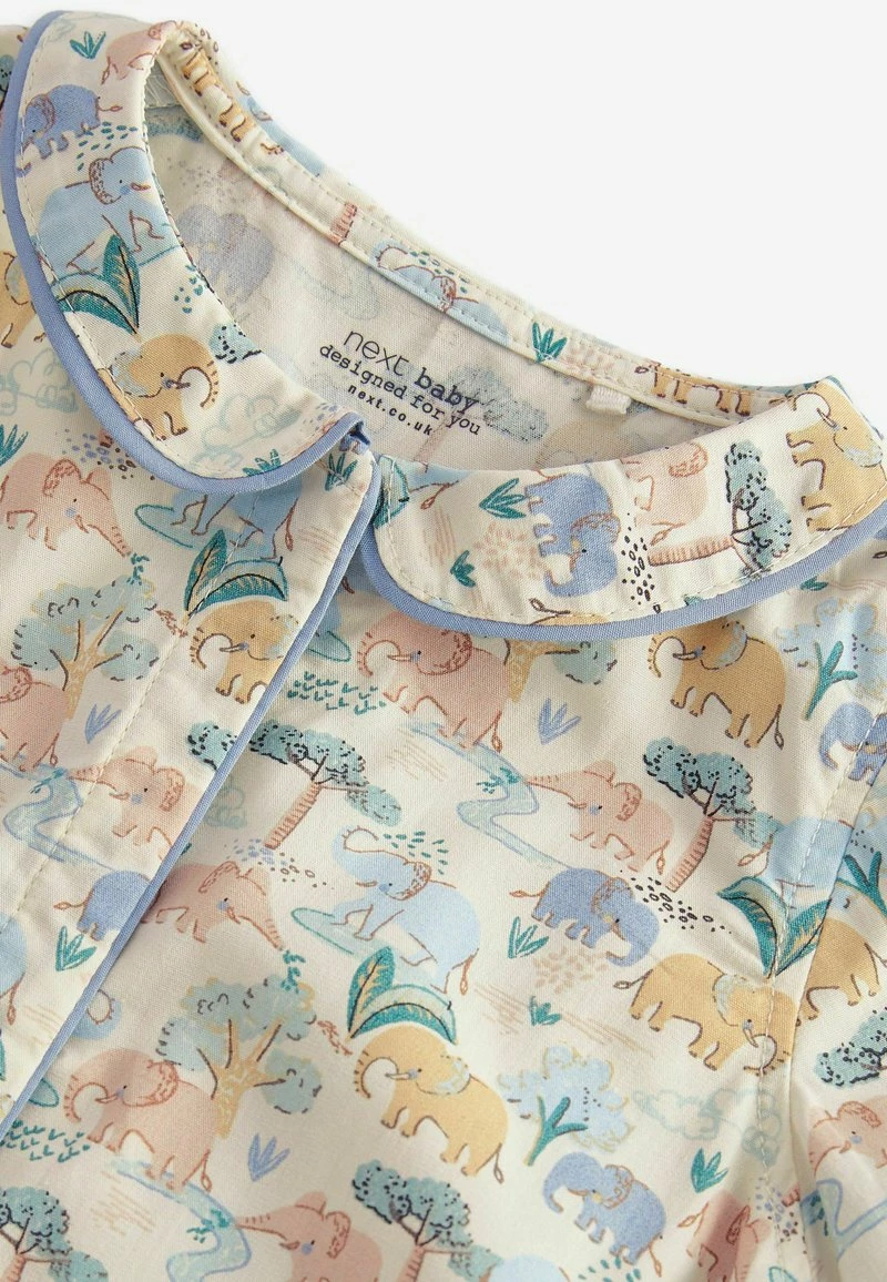 Next Kinder WOVEN COLLARED BABY - Strampler - Blue Elephant Print – Bild 3
