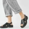 Next Damen Riemensandalette - Black