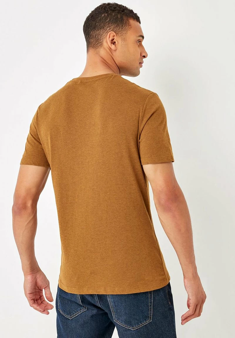 Next Herren REGULAR FIT STAG - T-Shirt Basic - Beige – Bild 2