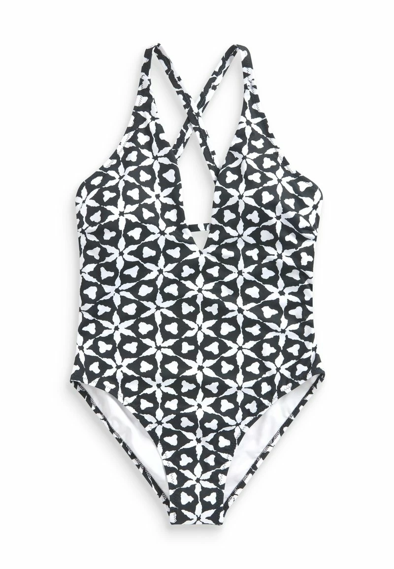 Next CUTOUT PLUNGE - Badeanzug - Monochrome Print | Damen – Bild 3