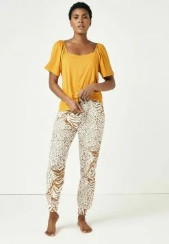Next SET - Nachtwäsche Set - Ochre Yellow Animal | Damen