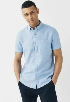 Next Herren SHORT SLEEVE - Hemd - Light Blue