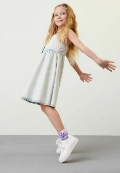 Next Kinder BUTTON - Freizeitkleid - Blue Denim