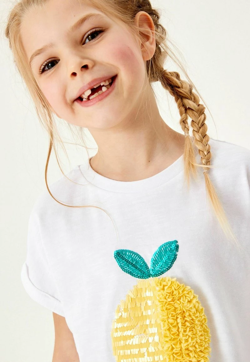 Next Kinder LEMON TIE FRONT - T-Shirt Print - White – Bild 3