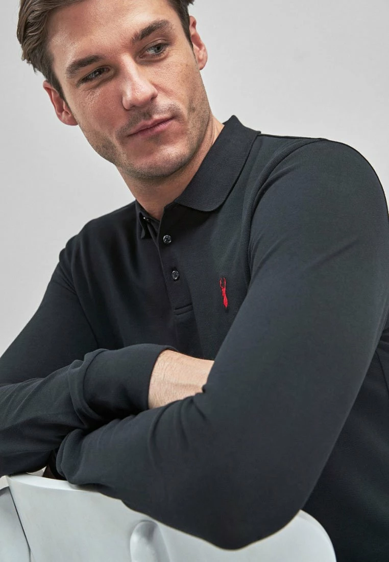 Next LONG SLEEVE - Poloshirt - Black | Herren – Bild 4