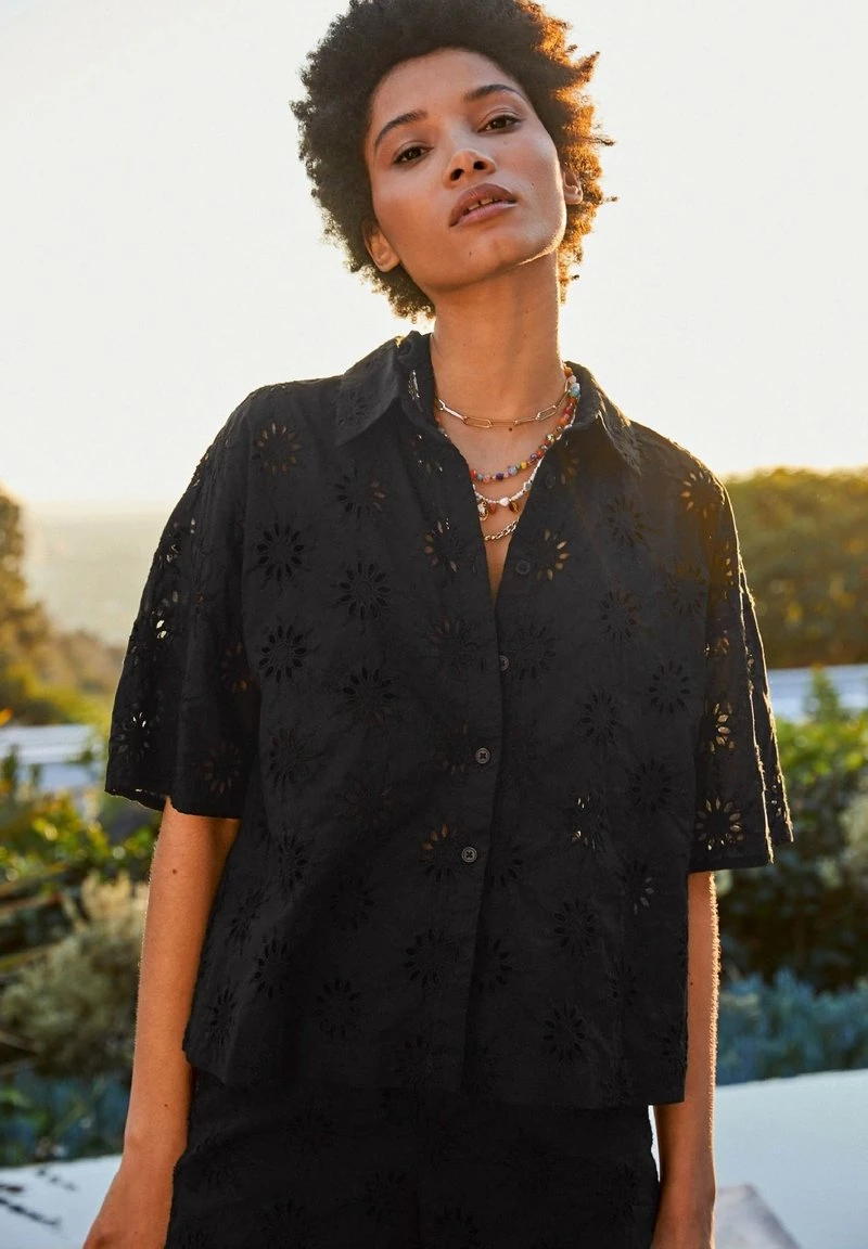 Next Damen SHORT SLEEVE - Hemdbluse - Black – Bild 3