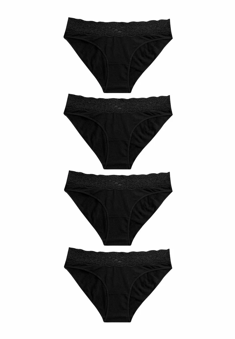Next Damen 4 PACK - Slip - Black