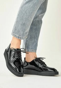 Next Damen Sportlicher Schnürer - Black