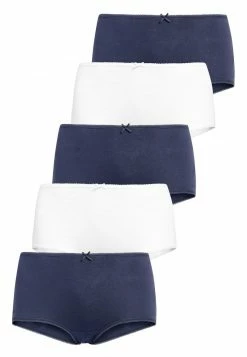 Next Damen NAVY/WHITE MIDI COTTON KNICKERS FIVE PACK - Panties - Blue