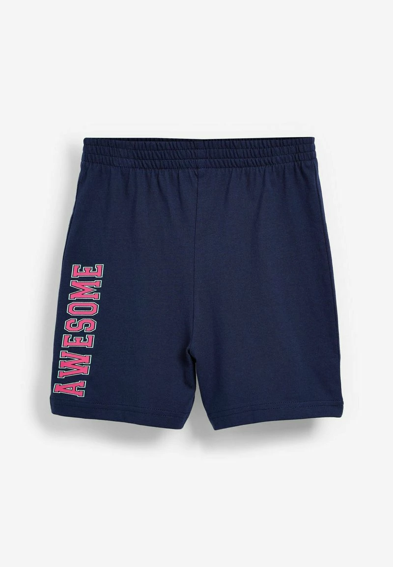 Next Kinder 2PACK - Nachtwäsche Set - Navy Pink Butterfly Checkerboard – Bild 4