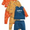 Next Kinder 6 PACK SCANDI SET - Stoffhose - Yellow