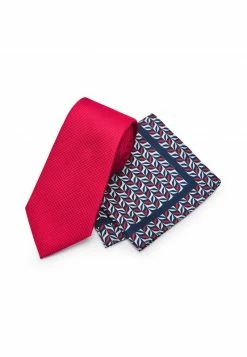 Next Herren Einstecktuch - Red Geometric