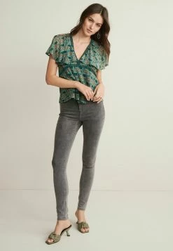 Next Damen FLUTED - Bluse - Teal Blue