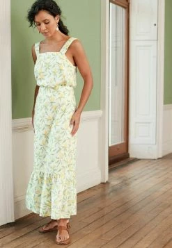 Next Damen Bluse - Morris Co White Lemon Print