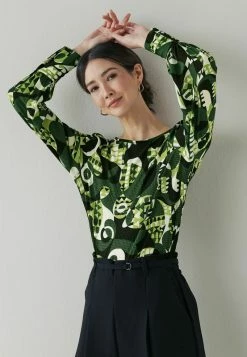 Next Damen CUFF - Bluse - Green Print