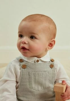 Next Kinder SET - Latzhose - Grey