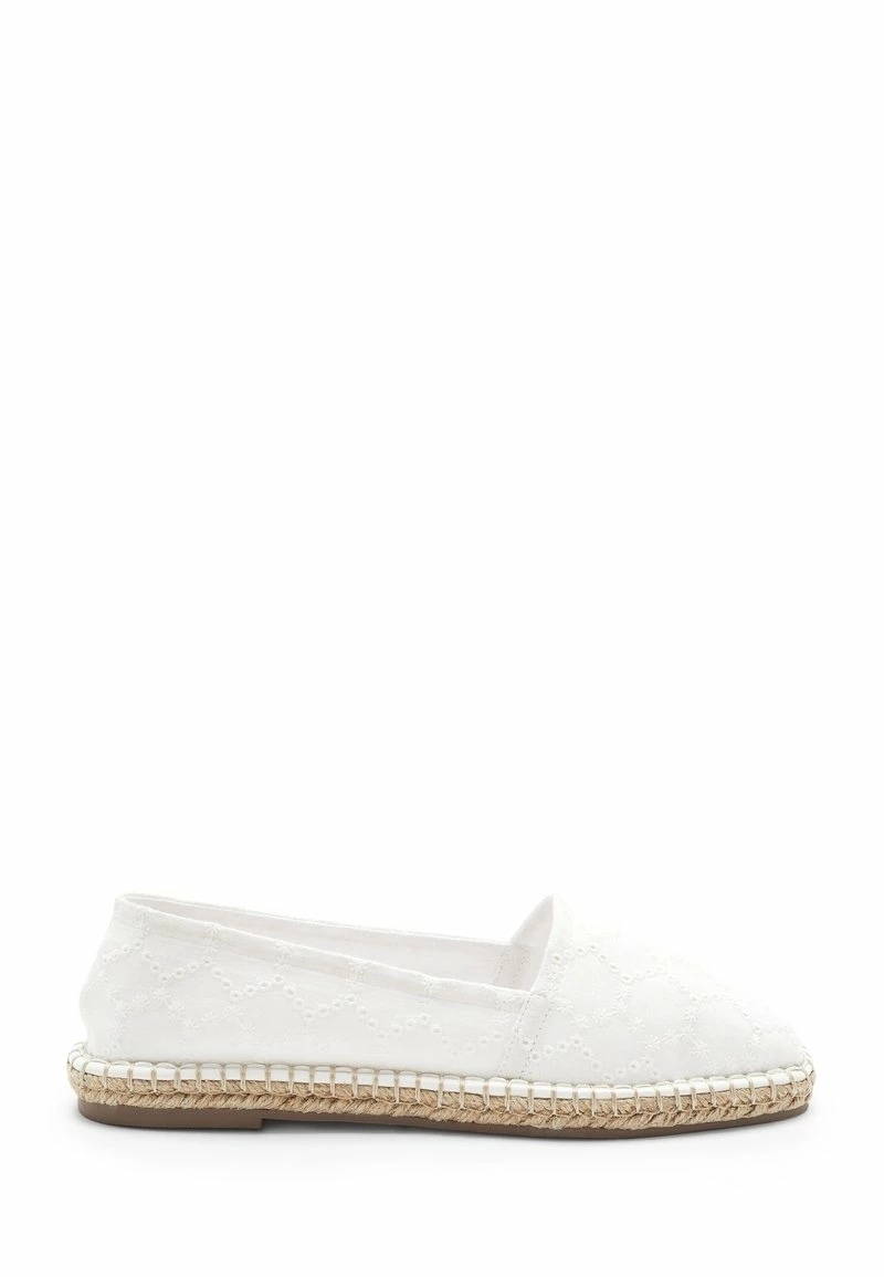 Next Damen FOREVER COMFORT SQUARE TOE - Espadrille - White Broderie