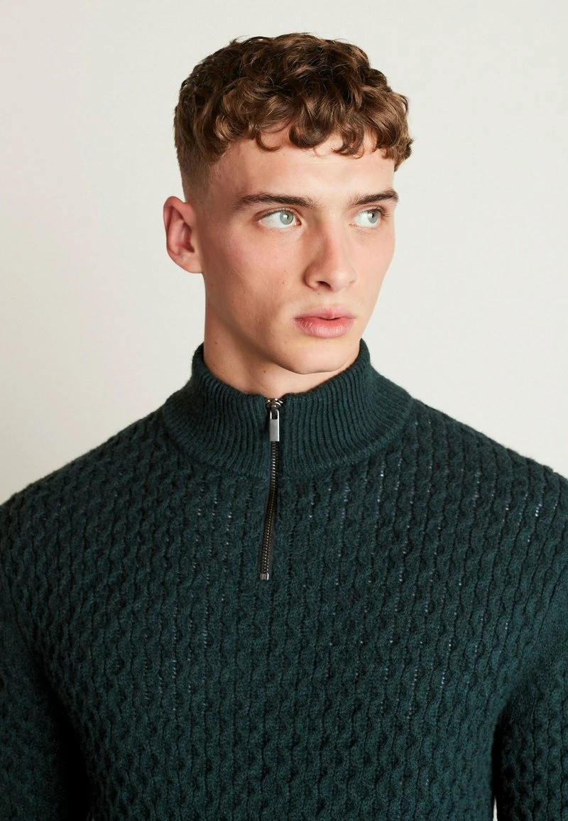 Next Herren TEXTURED - Strickpullover - Green – Bild 3