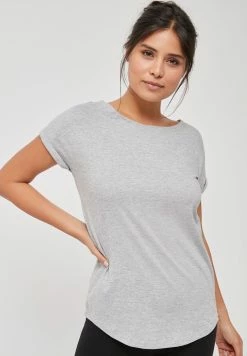 Next Damen T-Shirt Basic - Grey